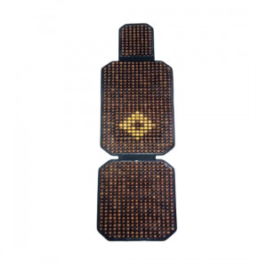 Natural Wood Beaded Seat Cover (1 piece)